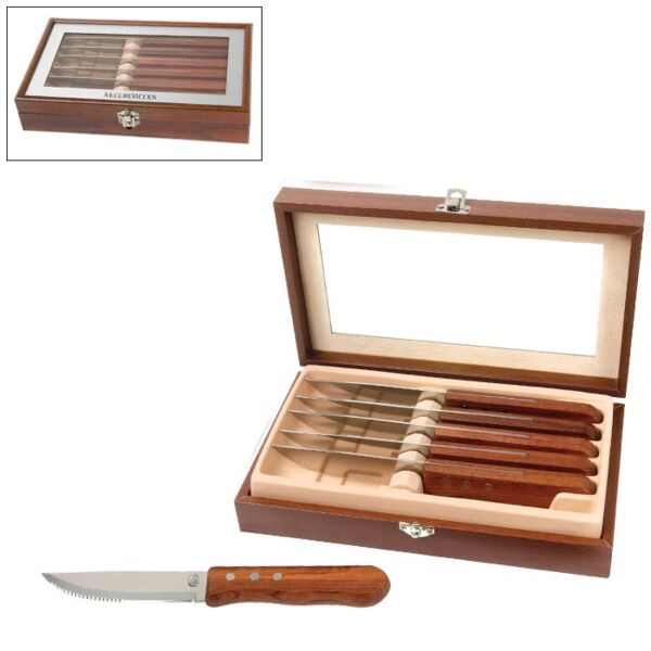 Niagara Cutlery™ Rosewood 6-Piece Steak Knife Set Thumbnail