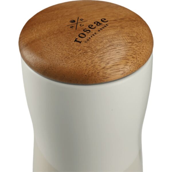 Reno Double Wall Ceramic Tumbler w/Wood Lid 10oz Thumbnail