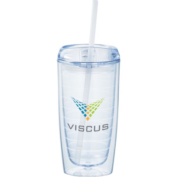 Twister 16oz Tumbler with Straw Thumbnail