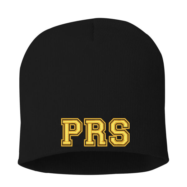 SCHOOL SPIRITWEAR -8" Knit Beanie**Embroidered Logo* Thumbnail